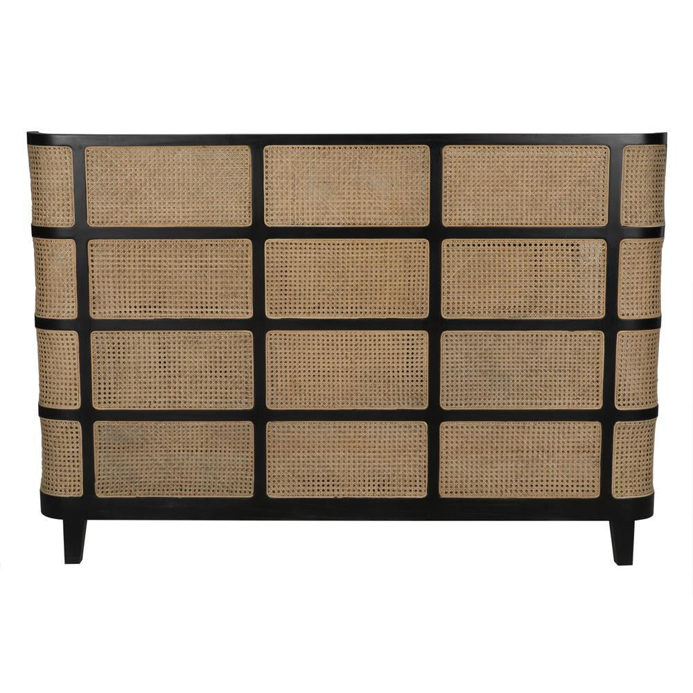 Noir Porto Bed, Eastern King, Hand Rubbed Black