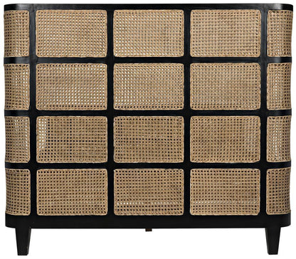 Noir Porto Bed, Queen, Hand Rubbed Black
