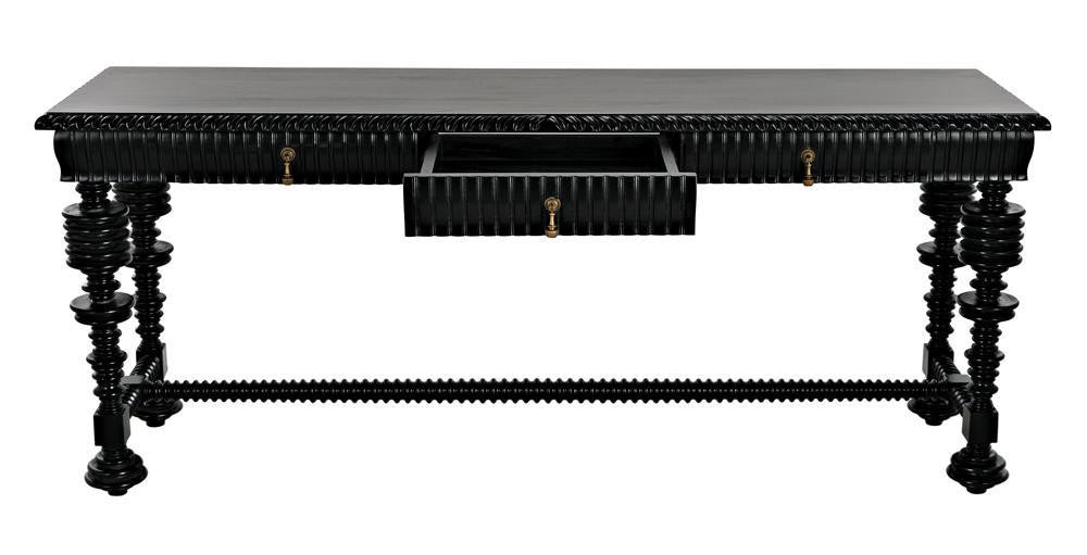 Noir Portuguese Console Hand Rubbed Black