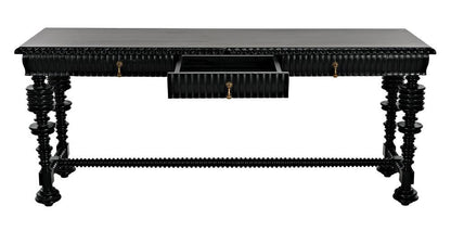 Noir Portuguese Console Hand Rubbed Black
