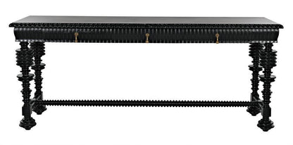 Noir Portuguese Console Hand Rubbed Black