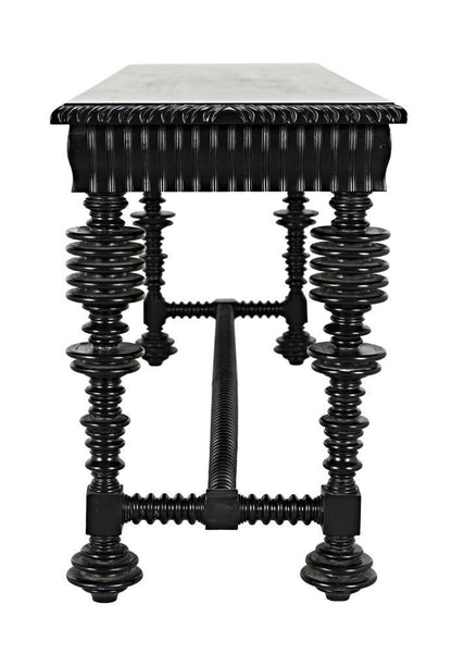 Noir Portuguese Console Hand Rubbed Black