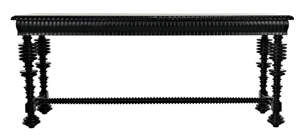 Noir Portuguese Console Hand Rubbed Black