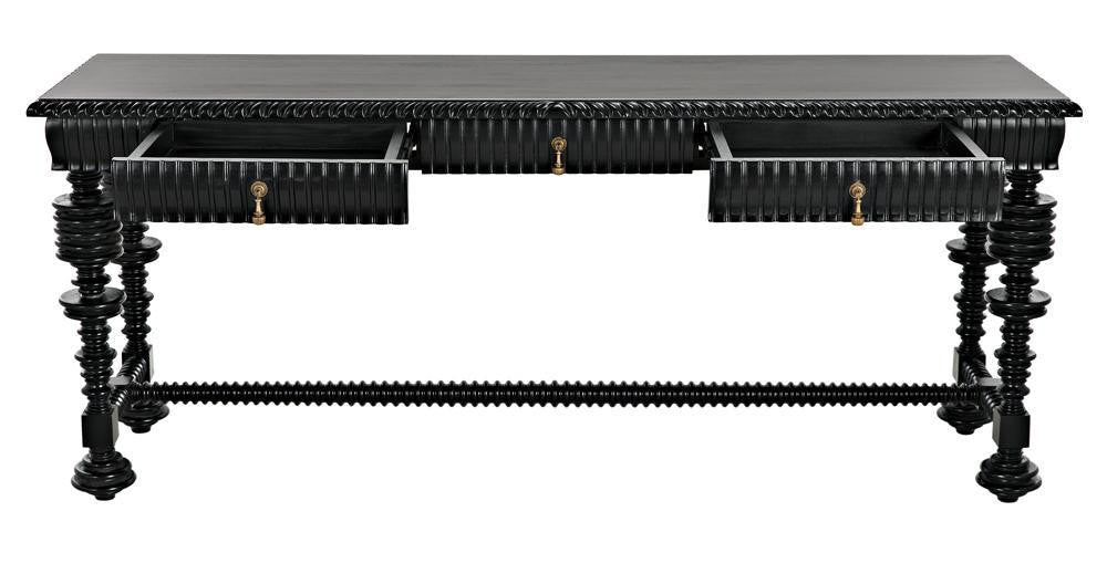 Noir Portuguese Console Hand Rubbed Black