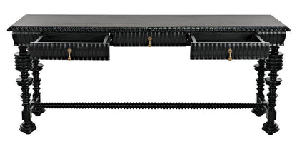 Noir Portuguese Console Hand Rubbed Black