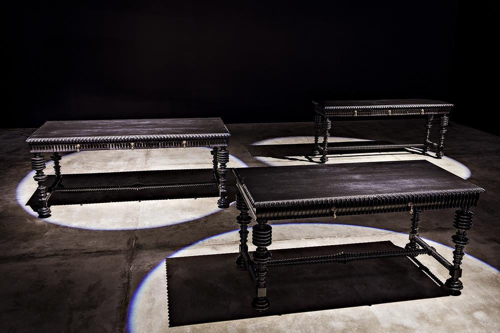 Noir Portuguese Console Hand Rubbed Black