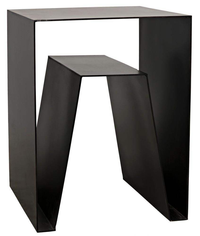 Noir Quintin Side Table Matte Black