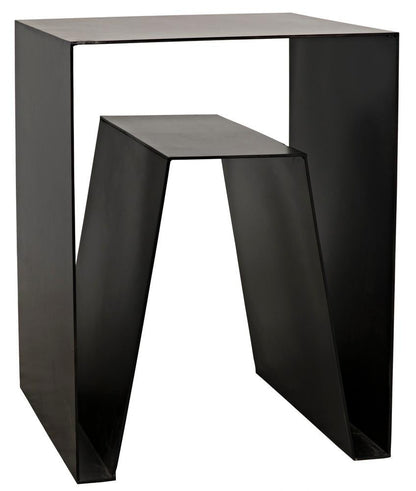 Noir Quintin Side Table Matte Black