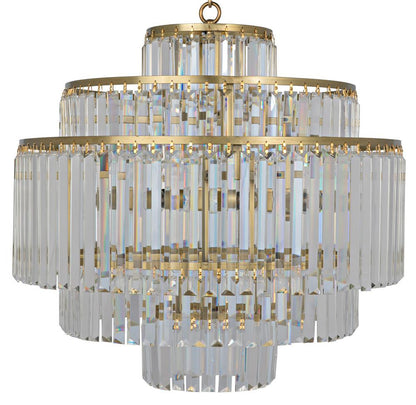 Noir Quintus Chandelier Antique Brass