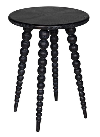 Noir Rebecca Side Table Cinder Black