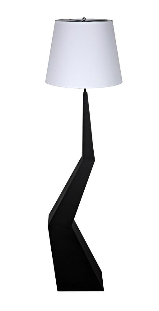 Noir Rhombus Floor Lamp Matte Black