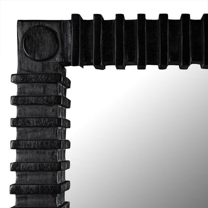 Noir Rift Mirror Charcoal Black