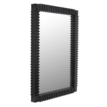 Noir Rift Mirror Charcoal Black
