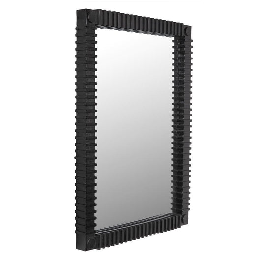 Noir Rift Mirror Charcoal Black