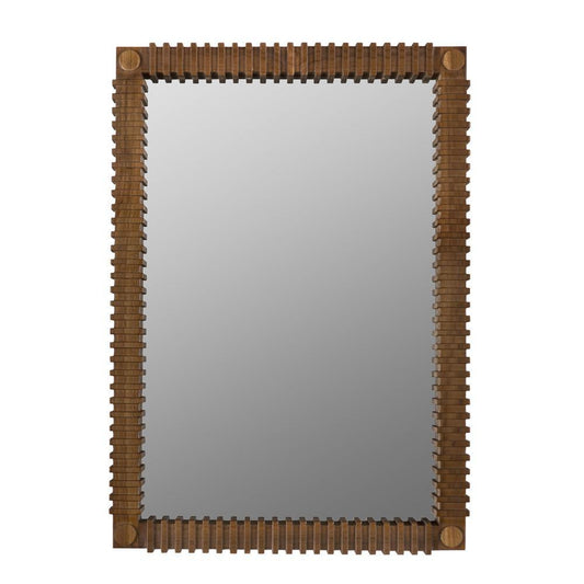 Noir Rift Mirror Teak AE-324T