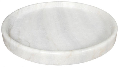 Noir Round Tray, White, 20"W (AC138-20 YUU6013FW7)