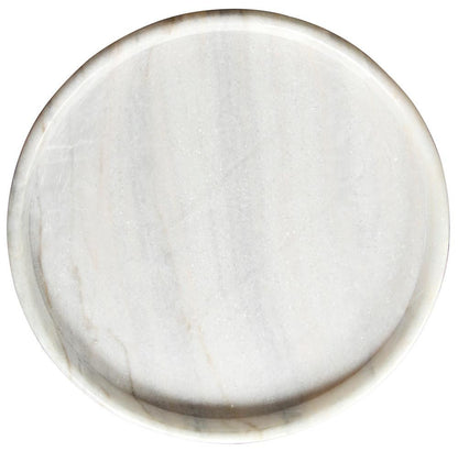 Noir Round Tray, White, 20"W (AC138-20 YUU6013FW7)