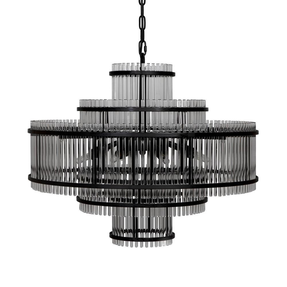 Noir Rowan Chandelier Matte Black