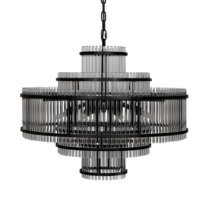 Noir Rowan Chandelier Matte Black