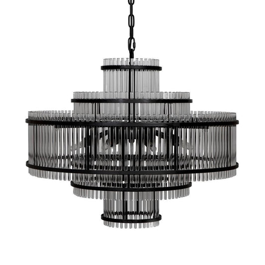 Noir Rowan Chandelier Matte Black