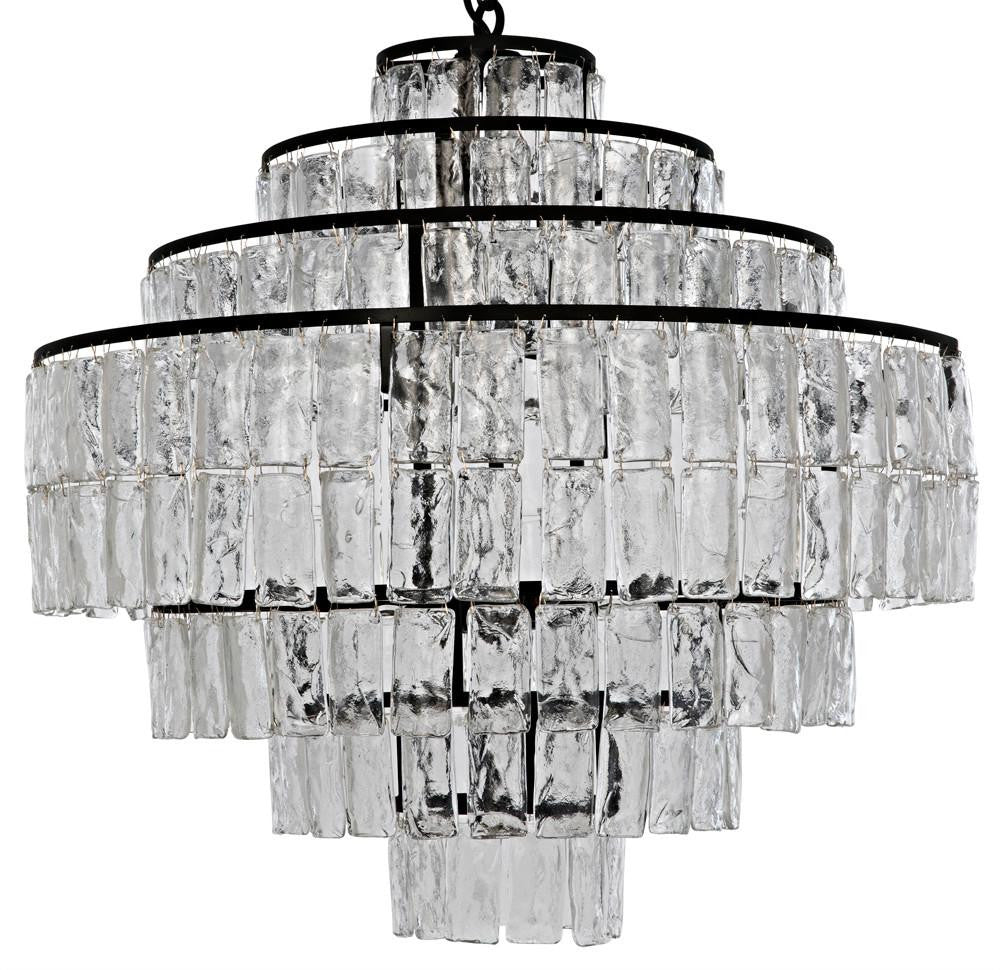 Noir Satellite Chandelier Matte Black