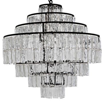 Noir Satellite Chandelier Matte Black