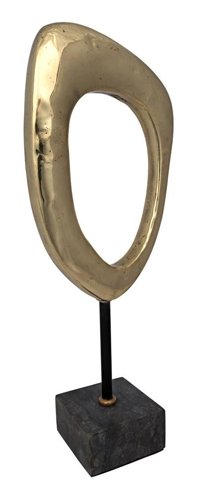 Noir Sculpture A Sculpture Antique Brass, Matte Black
