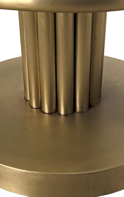 Noir Sedes Counter Stool, Antique Brass, Black Leather, 39"H (GSTOOL235MB-S YUU6013KTV)