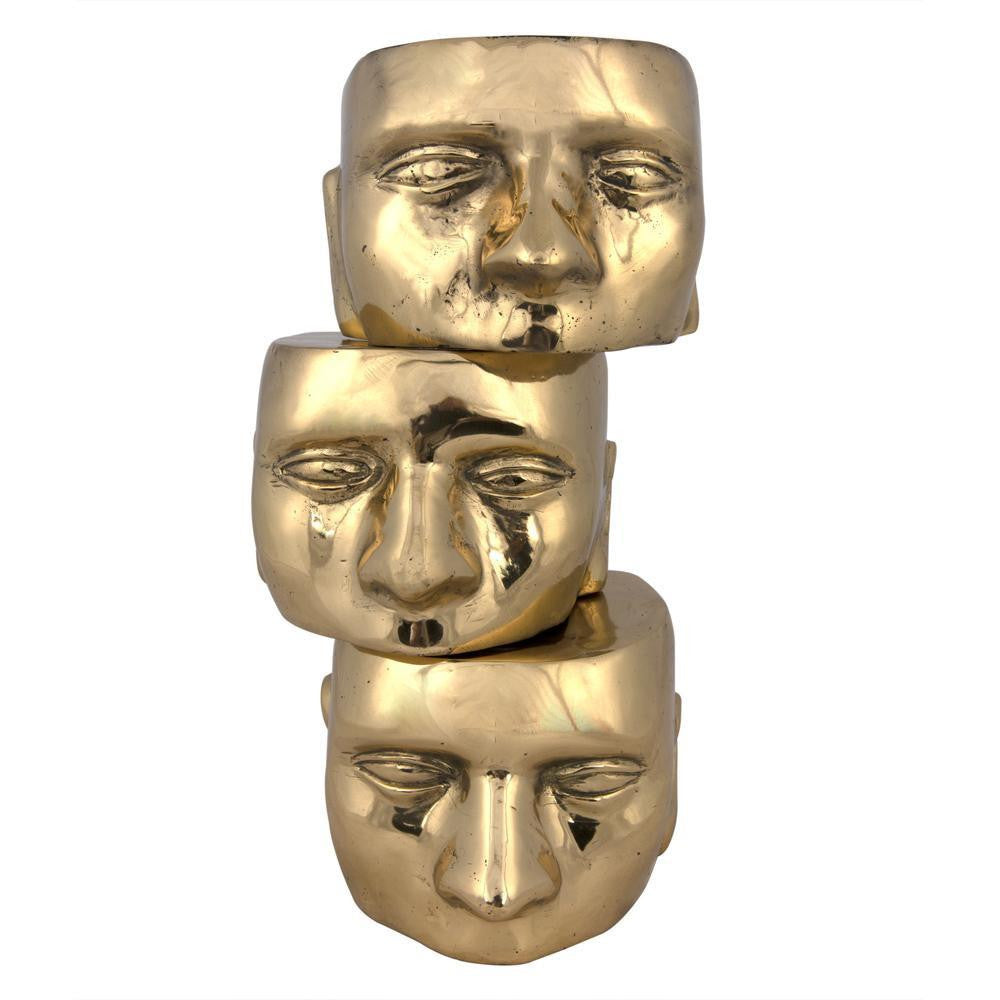 Noir Set Of 3 Character Brass