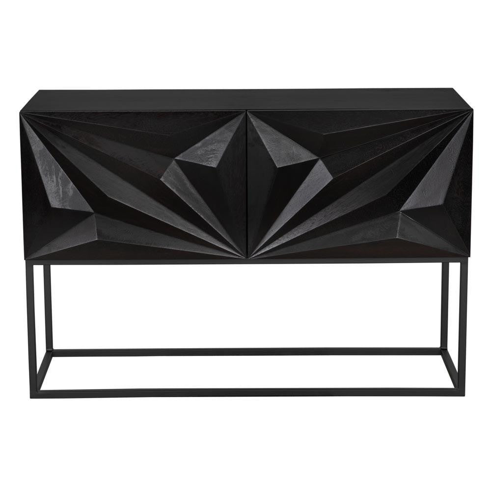 Noir Small Zurich Console Ebony Walnut