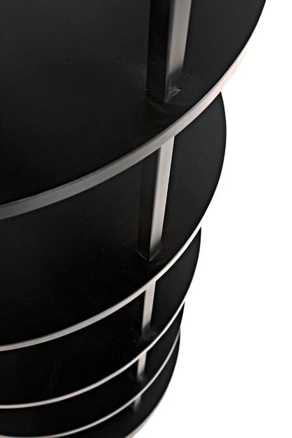 Noir Spago Bookcase
