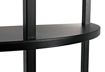 Noir Spago Bookcase
