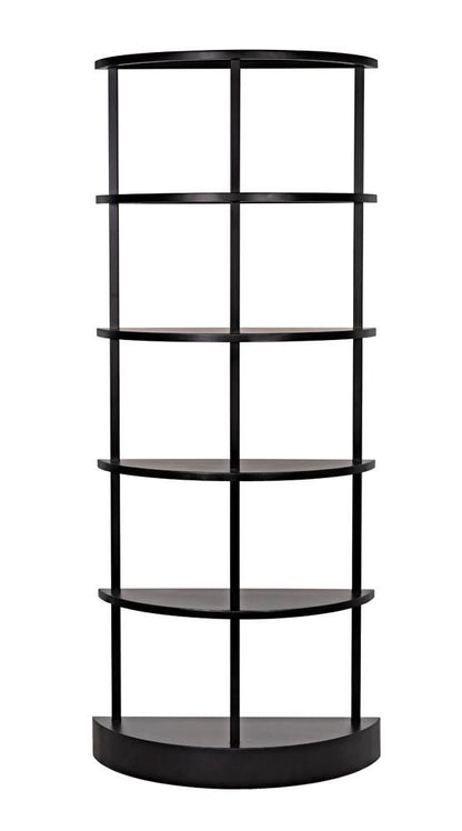 Noir Spago Bookcase