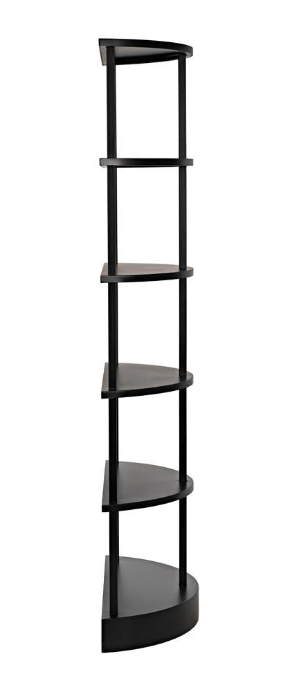 Noir Spago Bookcase