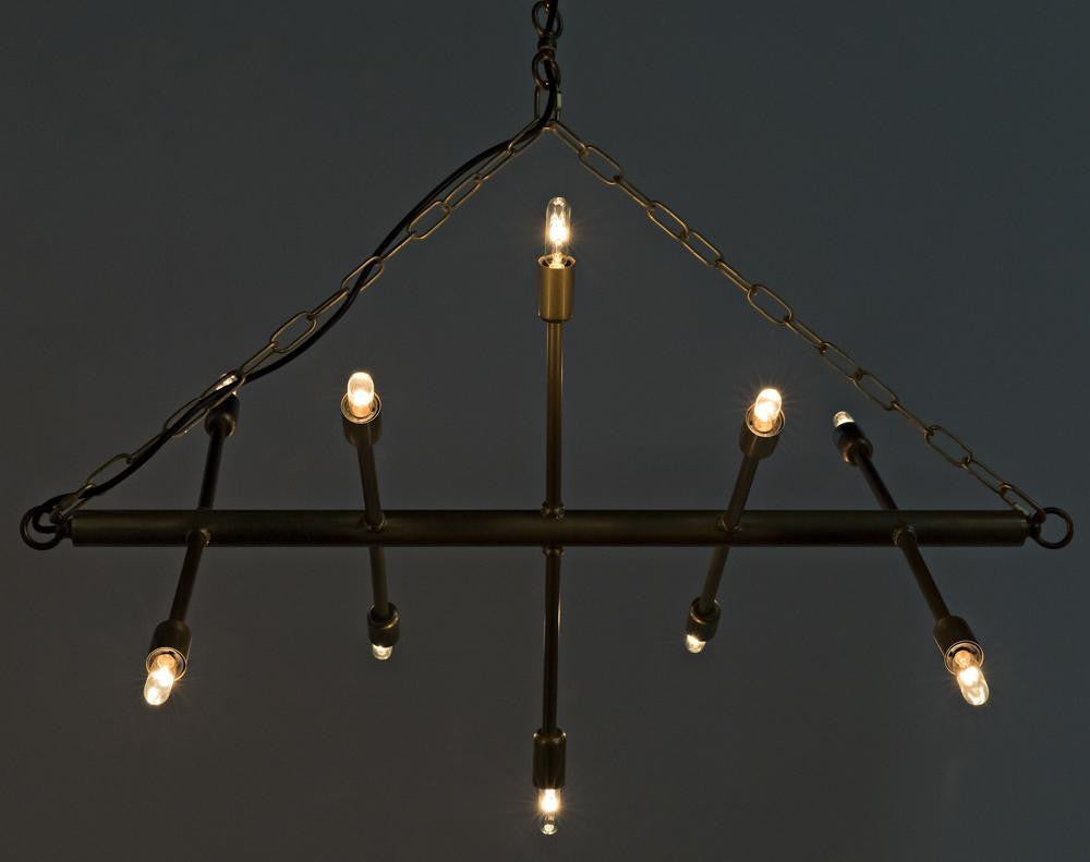 Noir Sperato Chandelier LAMP691MB