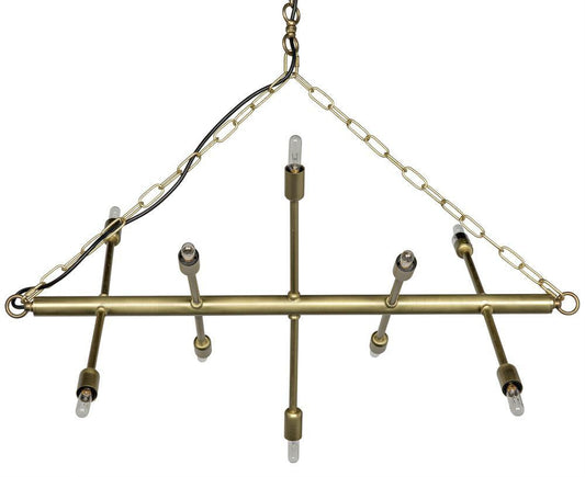 Noir Sperato Chandelier Antique Brass