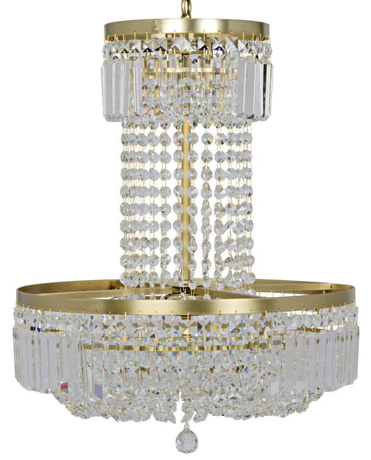 Noir St. Petersburg Chandelier Antique Brass