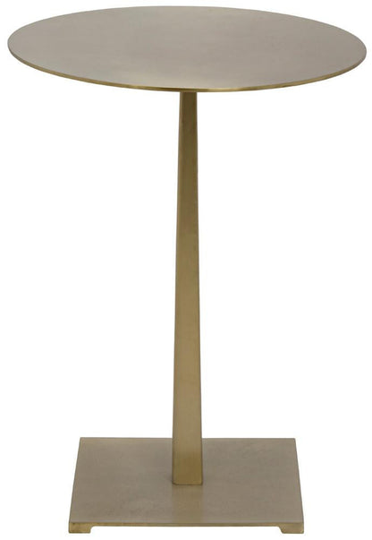 Noir Stiletto Side Table, Antique Brass, 20"H (GTAB812MB YUU6013PPY)