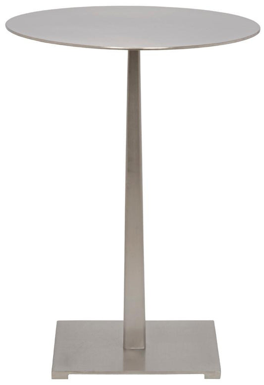 Noir Stiletto Side Table Antique Silver