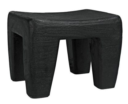 Noir Sumo Stool Burnt Black