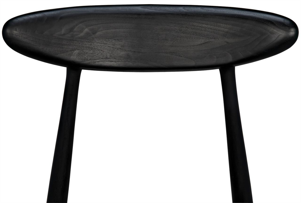 Noir Surf Dining Chair, Black Charcoal, 30.5"H (AE-15CHB YUU6013KU1)