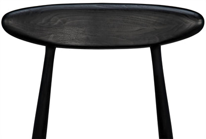 Noir Surf Dining Chair, Black Charcoal, 30.5"H (AE-15CHB YUU6013KU1)