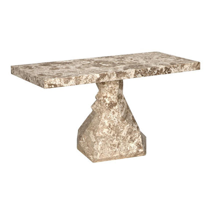 Noir Tilden Console White Marble