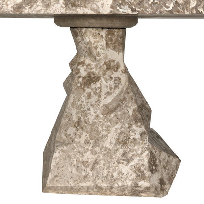 Noir Tilden Console White Marble