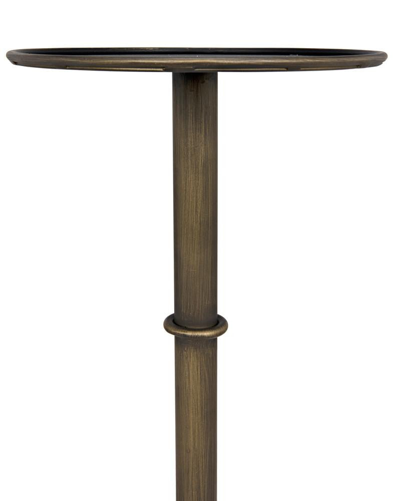Noir Tini Side Table, Aged Brass, 24"H (GTAB303AB YUU6013PQ8)