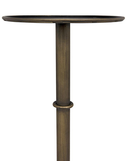 Noir Tini Side Table, Aged Brass, 24"H (GTAB303AB YUU6013PQ8)