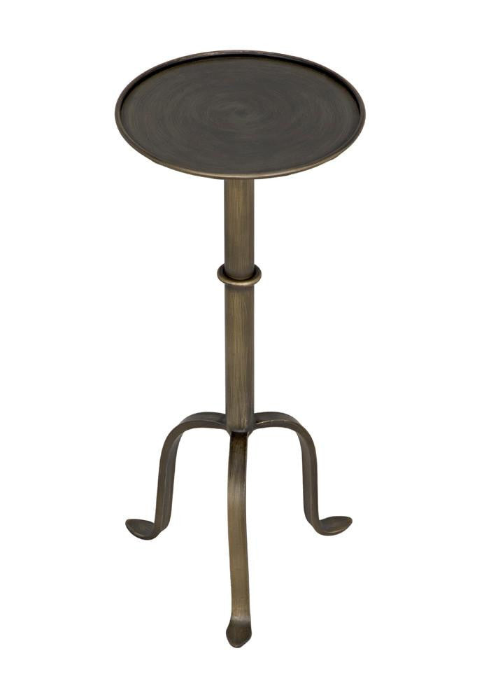 Noir Tini Side Table, Aged Brass, 24"H (GTAB303AB YUU6013PQ8)
