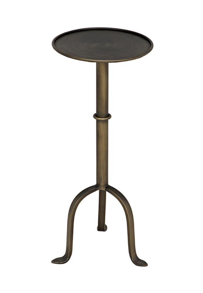 Noir Tini Side Table, Aged Brass, 24"H (GTAB303AB YUU6013PQ8)