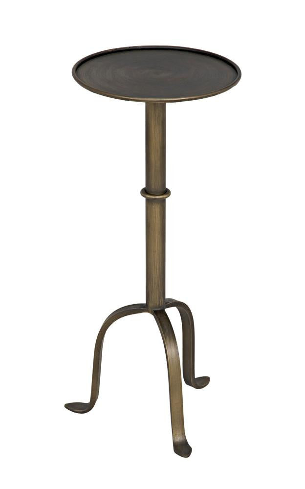 Noir Tini Side Table, Aged Brass, 24"H (GTAB303AB YUU6013PQ8)