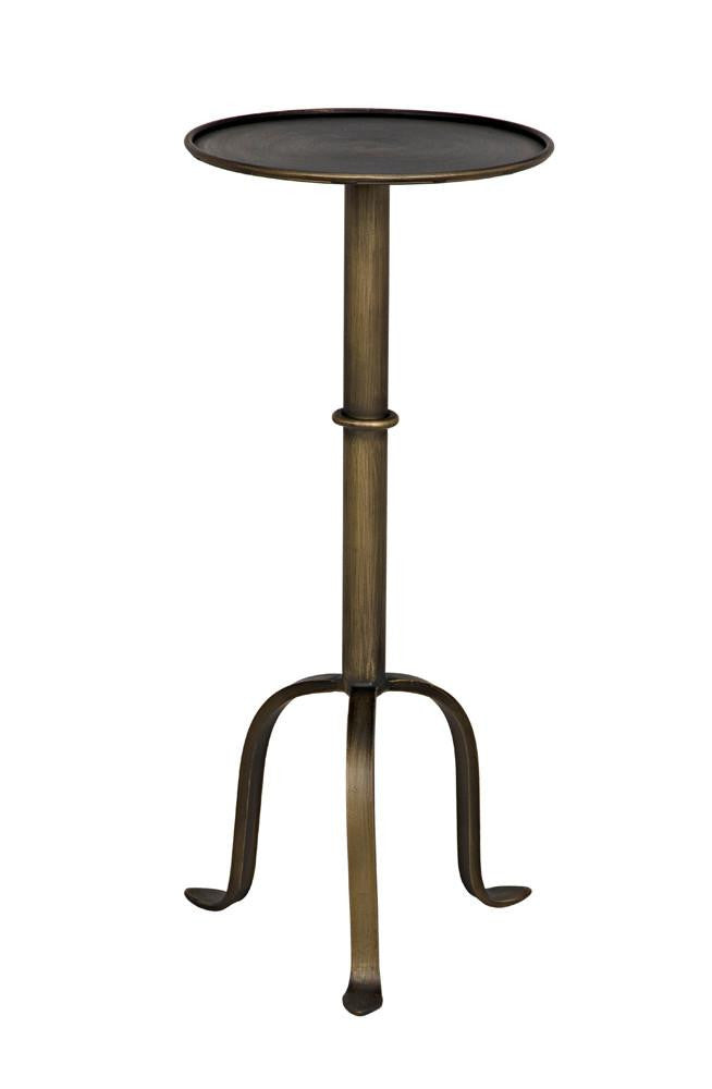 Noir Tini Side Table, Aged Brass, 24"H (GTAB303AB YUU6013PQ8)